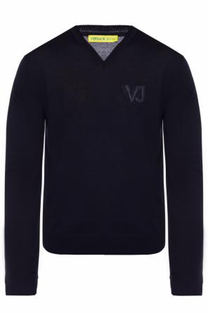 Logo-embroidered sweater, zdjęcie 1 Logo-embroidered sweater od Versace Jeans